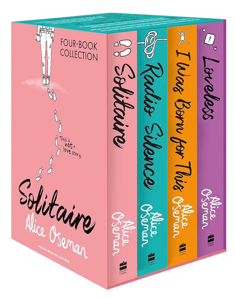 Alice Oseman Four-Book Collection Box Set (Solitaire, Radio Silence, I Was Born For This, Loveless): TikTok made me buy it! From the YA Prize winning author and creator of Netflix series HEARTSTOPPER cover image
