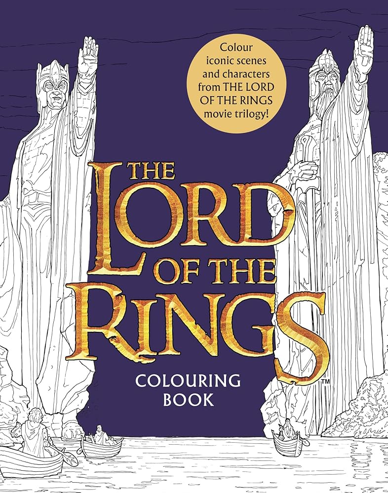 The Lord Of The Rings Movie Trilogy Colouring Book: Official and Authorised cover image